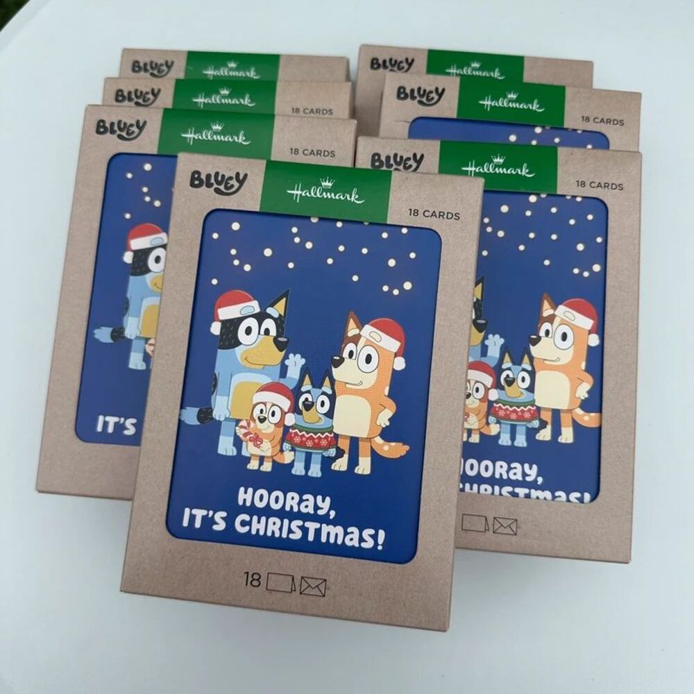 Hallmark Bluey Holiday Christmas Cards with Envelopes